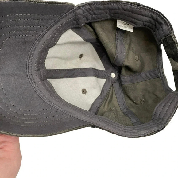 Camo Baseball Cap Olive Green Adjustable Casual Everyday Hat - Picture 6 of 6
